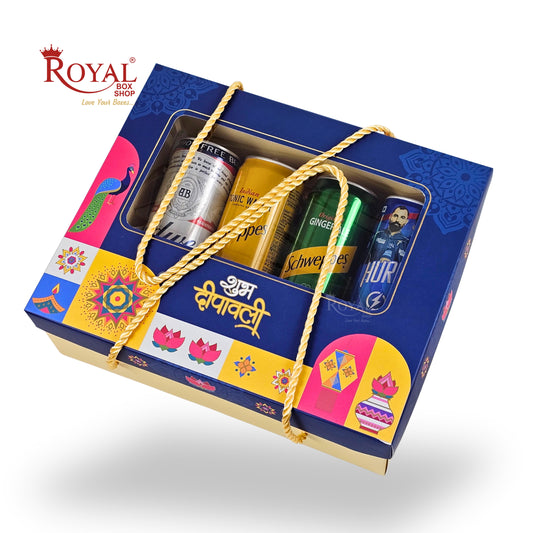 Festive Corporate Diwali Gift Box I RBF-52 D2 I With Embossed Foil Print & Window Display