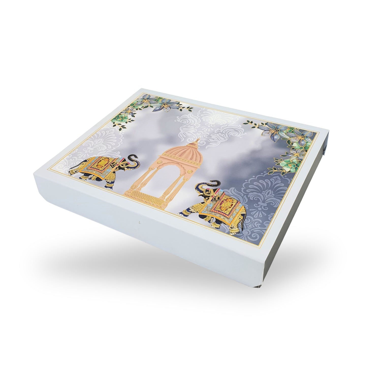 Luxury Indian Wedding Favor Box For Bhaji and Sweets | Royal Box Shop (RBK-143-D3)