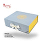 Royal Box Shop® Premium Rigid Gift Box I 12x10x4 Inch I Royal Grey I Collapsible with Ribbon