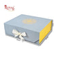 Royal Box Shop® Premium Rigid Gift Box I 12x10x4 Inch I Royal Grey I Collapsible with Ribbon