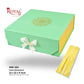 Royal Box Shop® Premium Rigid Gift Box I 12x12x4 Inch I Royal Green I Collapsible with Ribbon