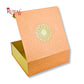 Royal Box Shop® Premium Rigid Gift Box I 12x12x4 Inch I Royal Orange I Collapsible with Ribbon