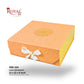 Royal Box Shop® Premium Rigid Gift Box I 12x12x4 Inch I Royal Orange I Collapsible with Ribbon