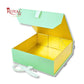 Royal Box Shop® Premium Rigid Gift Box I 12x12x4 Inch I Royal Green I Collapsible with Ribbon