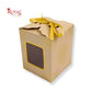 Premium Gift Box | RCF-06 | 3x2.5x2.5 inches | Cream With Golden Leafing