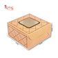 RoyalBoxShop® 4 Piece Laddu Box with Window I RCF-09 D3 I Peach I 4x4x2 Inch