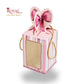 Gift Box Bow Shape | 4x4x6 Inch | RCF-2602 D7 | Pink