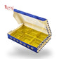 Premium 6 Cavity Chocolate Gift Box | RCH-06 | Festive Blue with Golden Tray & Window