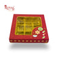 RoyalBoxShop® 9 Cavity Chocolate Box | RCH-09 D2 | Window Lid | Golden Tray