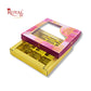 RoyalBoxShop® 9 Cavity Chocolate Box | RCH-09 D5 | Window Lid | Golden Tray