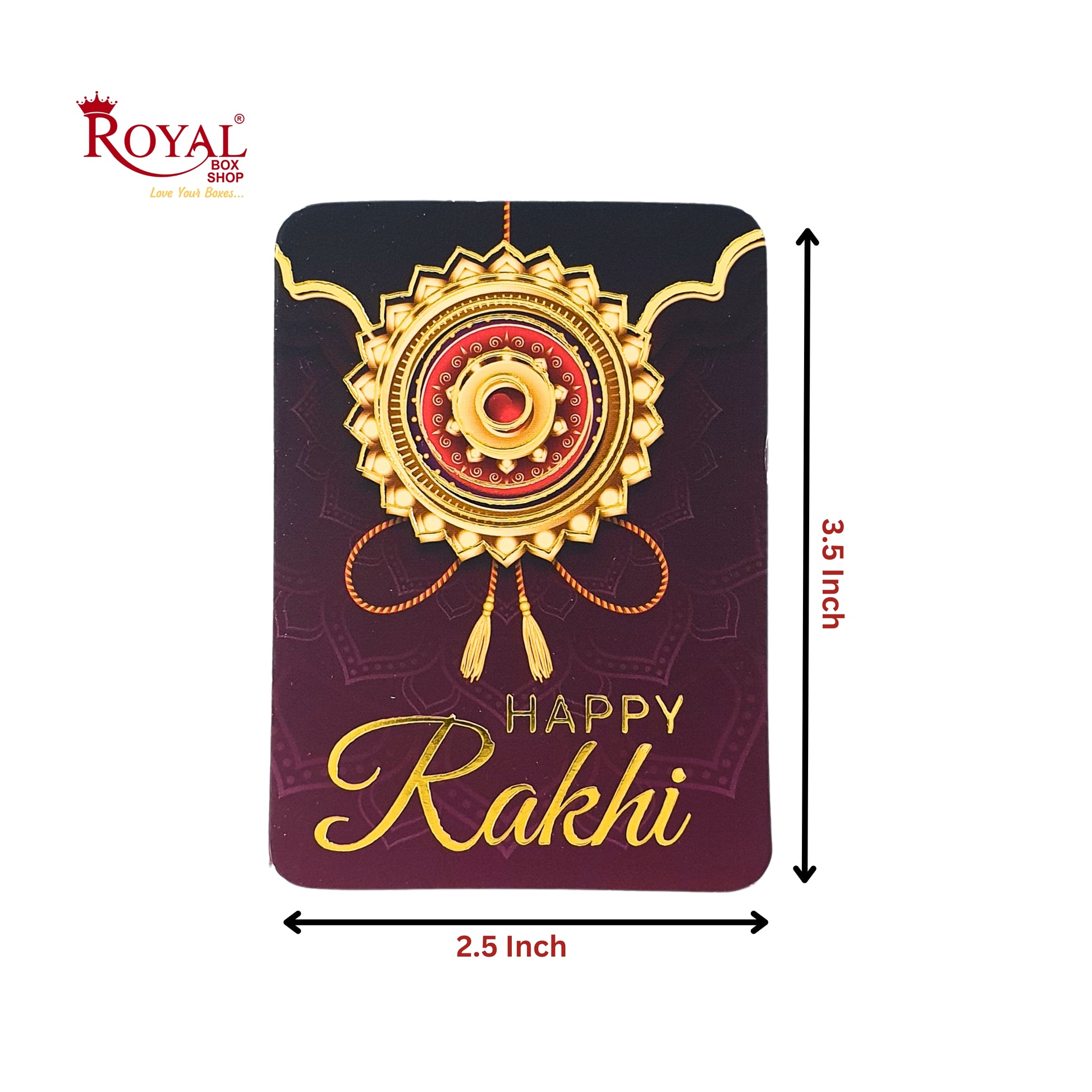 Rakhi Tags-05 I Pack of 50 Gift Tags I Free Shipping Royal Box Shop