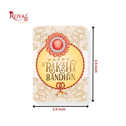 Rakhi Tags-06 I Pack of 50 Gift Tags I Free Shipping Royal Box Shop
