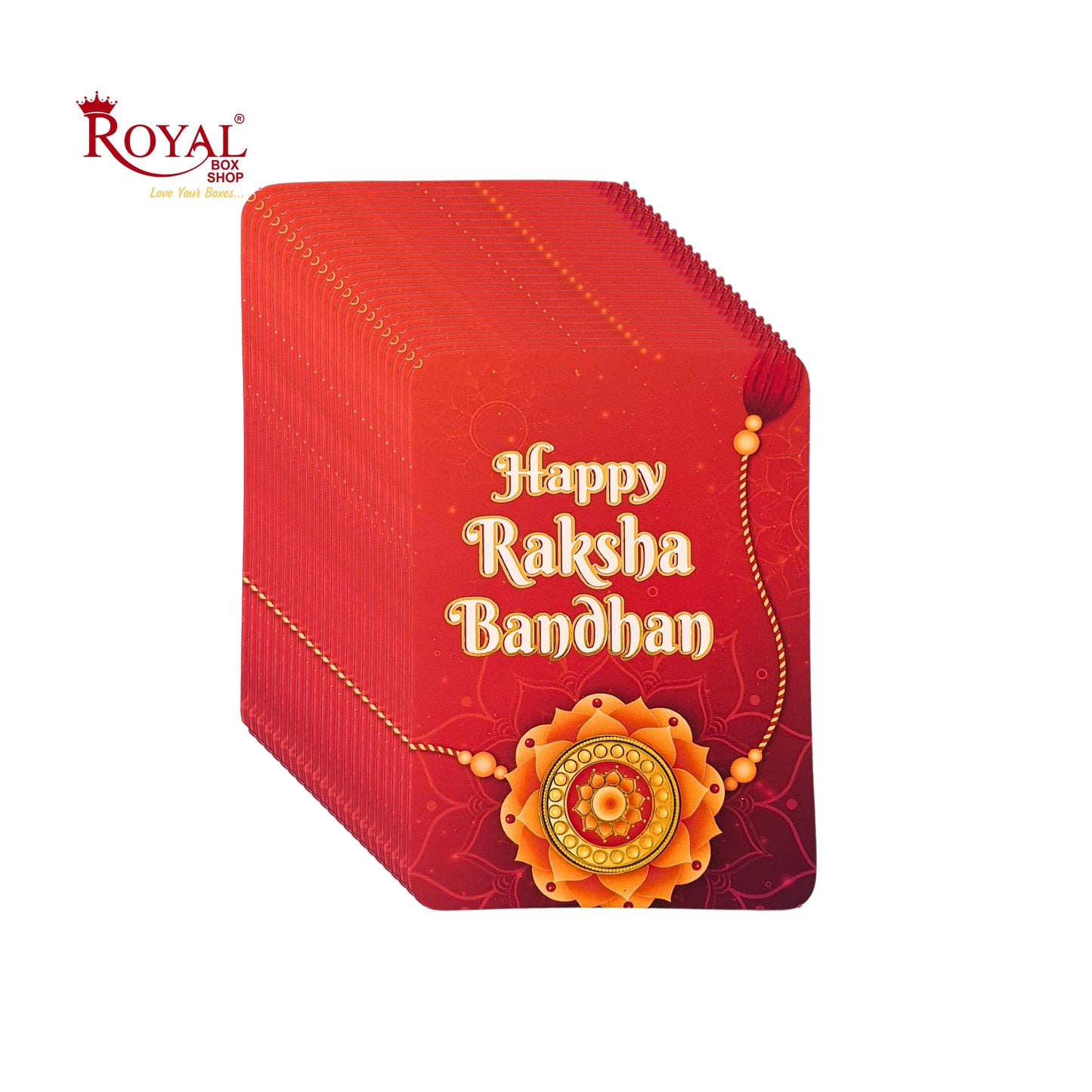 Rakhi Tags-08 I Pack of 50 Gift Tags I Free Shipping Royal Box Shop