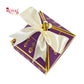 Royal Diamond Gift Box I Purple with Gold Bells Print I 4x4x2 Inch I Perfect for Sweets, Party Favors, & Hampers Royal Box Shop