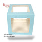 RoyalBoxShop® 5-Window Gift Box I 10x10x10 Inch I Blue I Perfect for Bakery Cakes, Gifts, Parties, Any Occasion Royal Box Shop