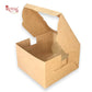 RoyalBoxShop® Cake Box With Window I Size 10x10x5 inch I Kraft 350 GSM I 1 Kg Cake Box Royal Box Shop