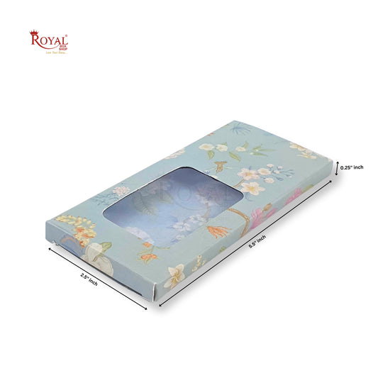 RoyalBoxShop® Chocolate Bar Box - Grey - 5.5 x 2.5 x 0.25 Inches Royal Box Shop