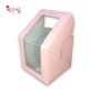 Tall Cake Box L-shape Window - 8"x8"x8"inches - Solid Pink Color Royal Box Shop