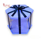 Transparent Tall Cake Box with Ribbon I Grey Color I Wedding and Gift Display Royal Box Shop