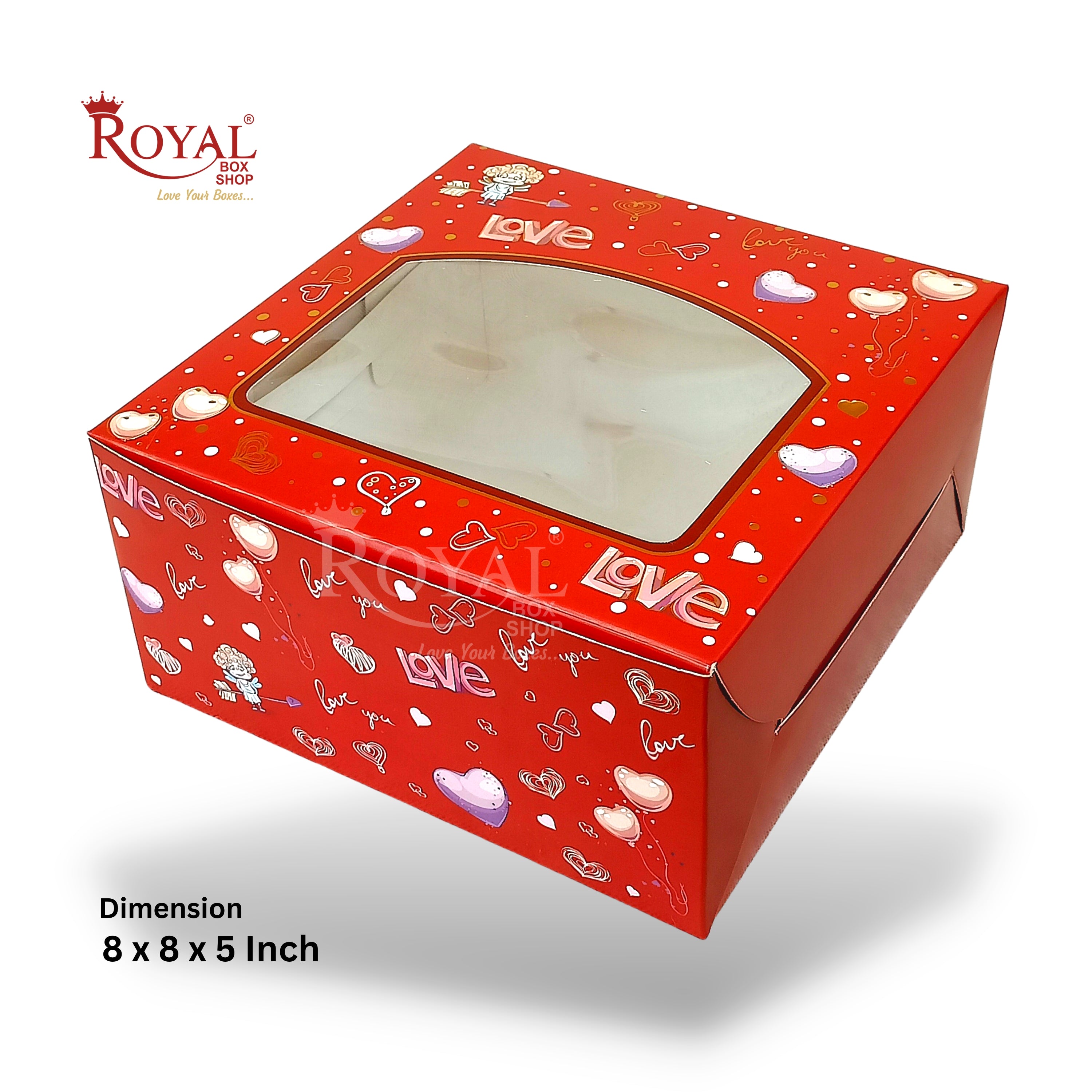 Valentine Cake Box with Window I 8