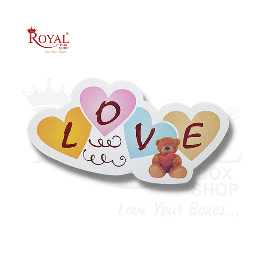 Valentine Day Gift Tags I Love Small Teddy I Perfect for Valentine Gifts, Chocolate Boxes, favors Royal Box Shop