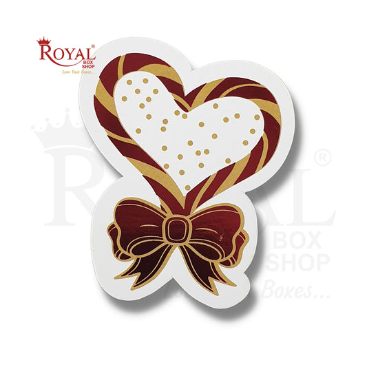 Valentine Day Gift Tags I One Heart with Bow I Perfect for Valentine Gifts, Chocolate Boxes, favors Royal Box Shop