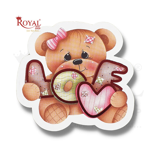 Valentine Day Gift Tags I Teddy with Love I Perfect for Valentine Gifts, Chocolate Boxes, favors Royal Box Shop