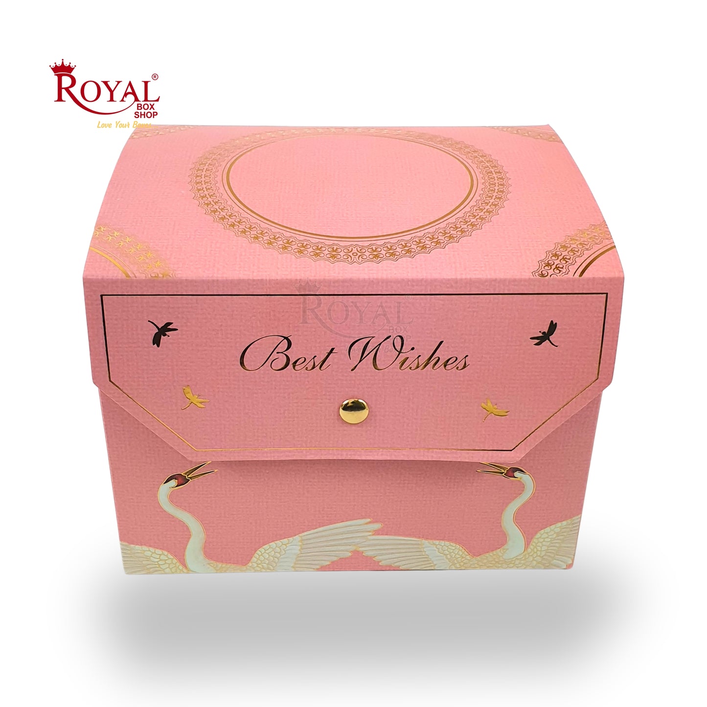 Premium Vanity Gift Hamper Box with Handle I 8x6x6 Inch I Pink I RBF-04 D4
