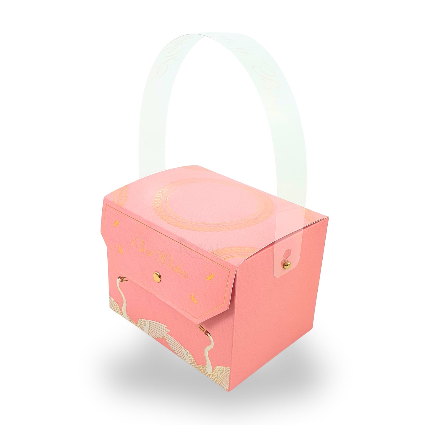 Premium Vanity Gift Hamper Box with Handle I 8x6x6 Inch I Pink I RBF-04 D4
