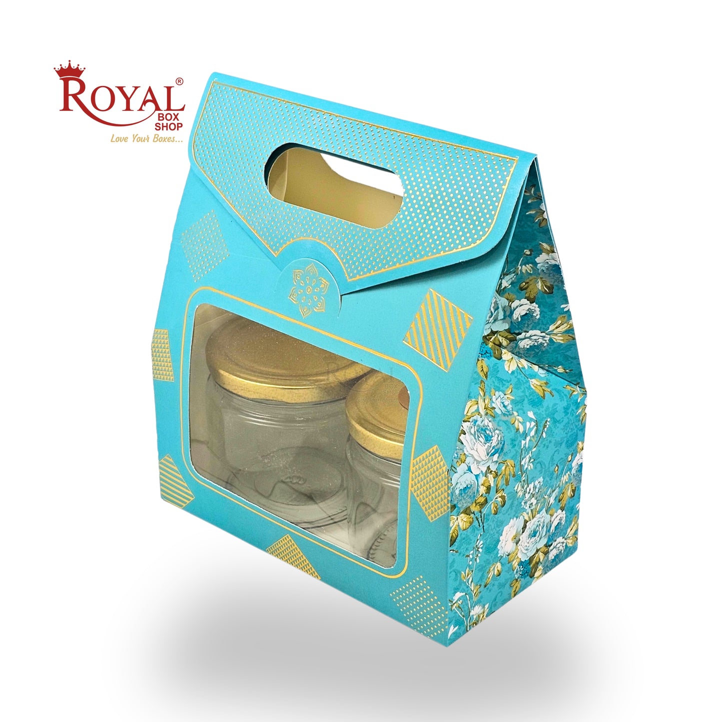 2 Mason Jar Paper Carry Bags | 7x3.75x8 inches | RBF2603 D1