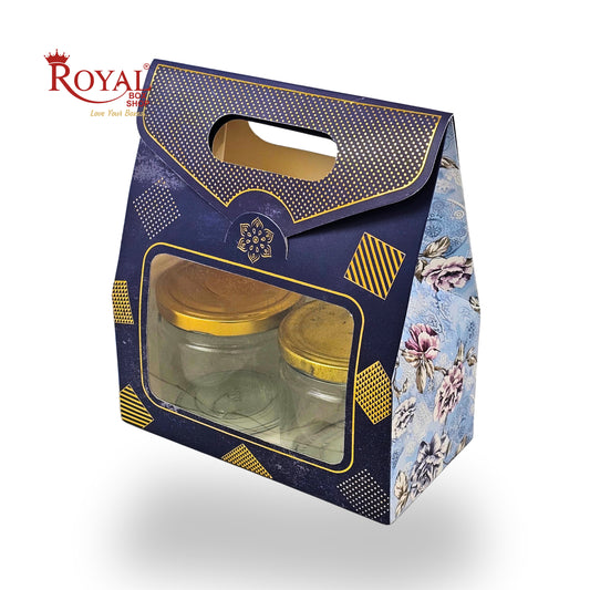 2 Mason Jar Paper Carry Bags | 7x3.75x8 inches | RBF2603 D2