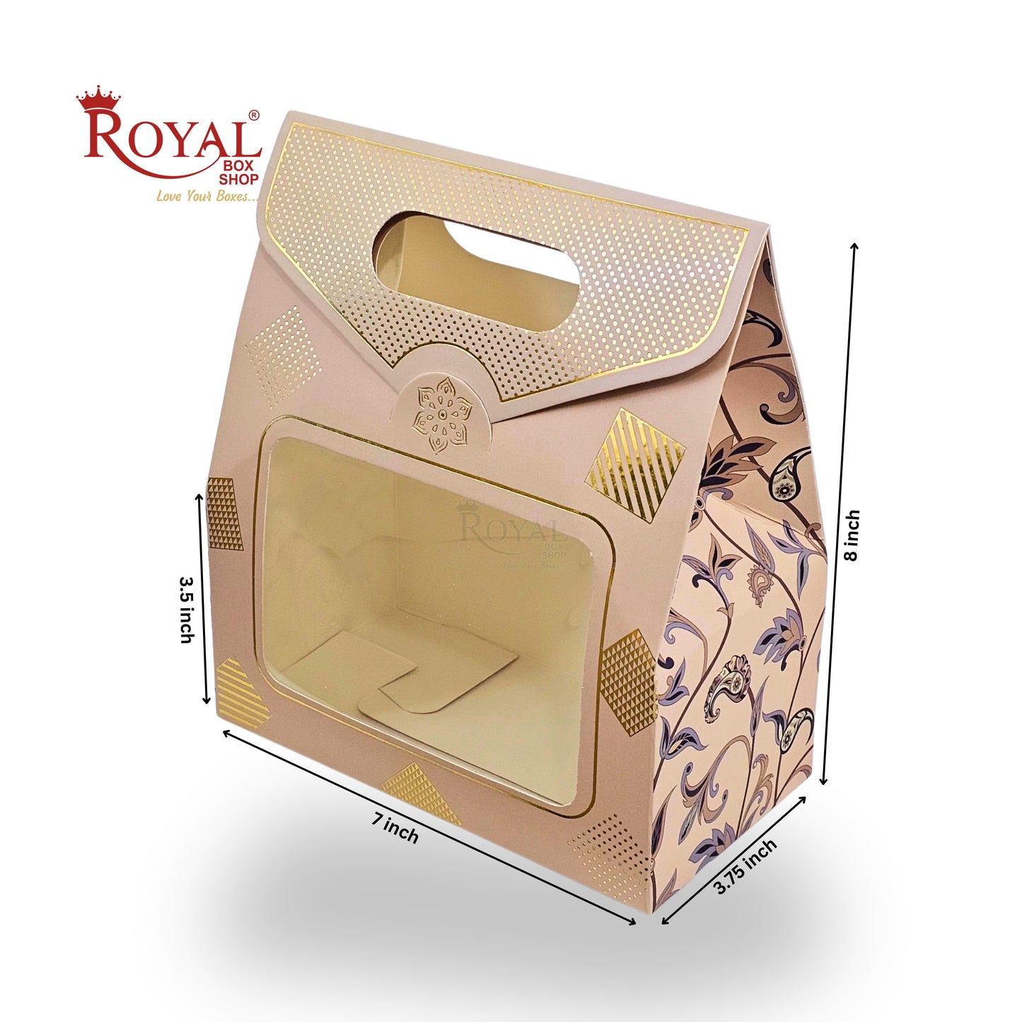 2 Mason Jar Paper Carry Bags | 7x3.75x8 inches | RBF2603 D3