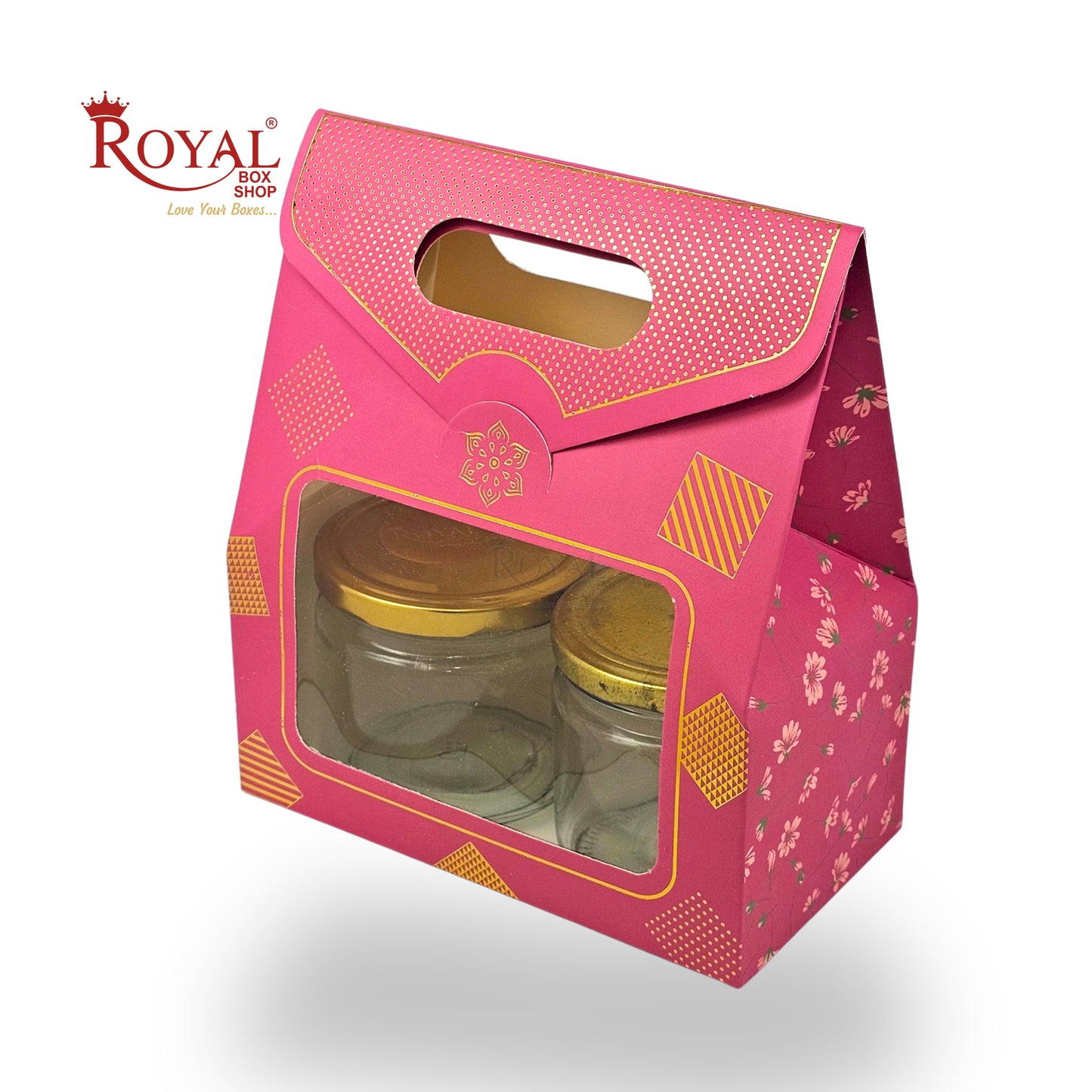 2 Mason Jar Paper Carry Bags | 7x3.75x8 inches | RBF2603 D4