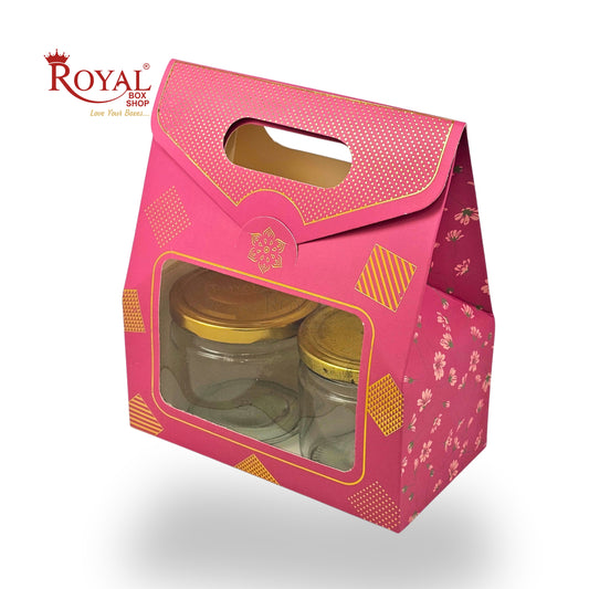 2 Mason Jar Paper Carry Bags | 7x3.75x8 inches | RBF2603 D4