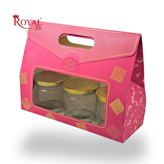 3 Mason Jar Paper Carry Bags | 10.5x3.75x8 inches | RBF2604 D4