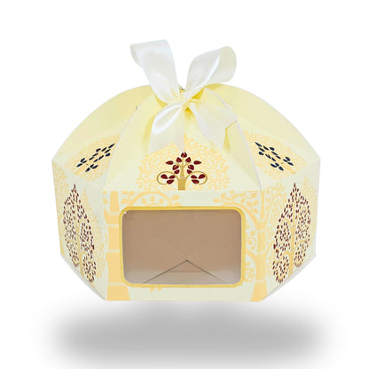Gift Box Dome Shape I Premium Scodix Gold Foil Print I 7x7x3 Inch I RBF2606 D1