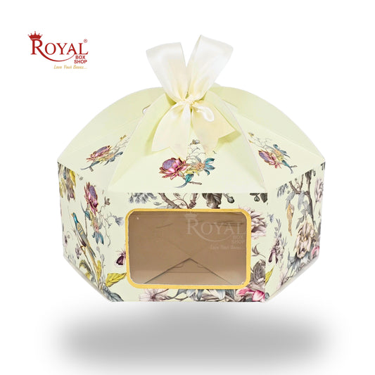 Gift Box Dome Shape I Premium Scodix Gold Foil Print I 7x7x3 Inch I RBF2606 D2