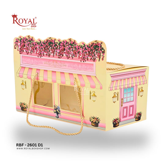 Luxury Boutique Window Gift Hamper Box with Rope Handle I RBF 2601 D1