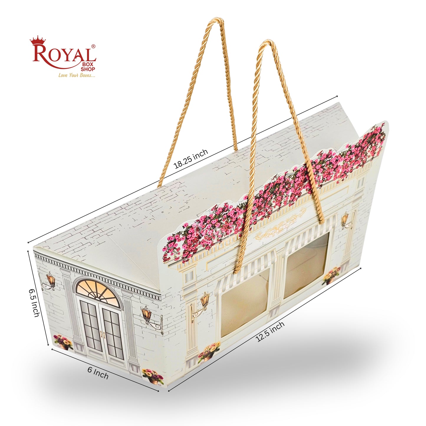 Luxury Boutique Window Gift Hamper Box with Rope Handle I RBF 2601 D2