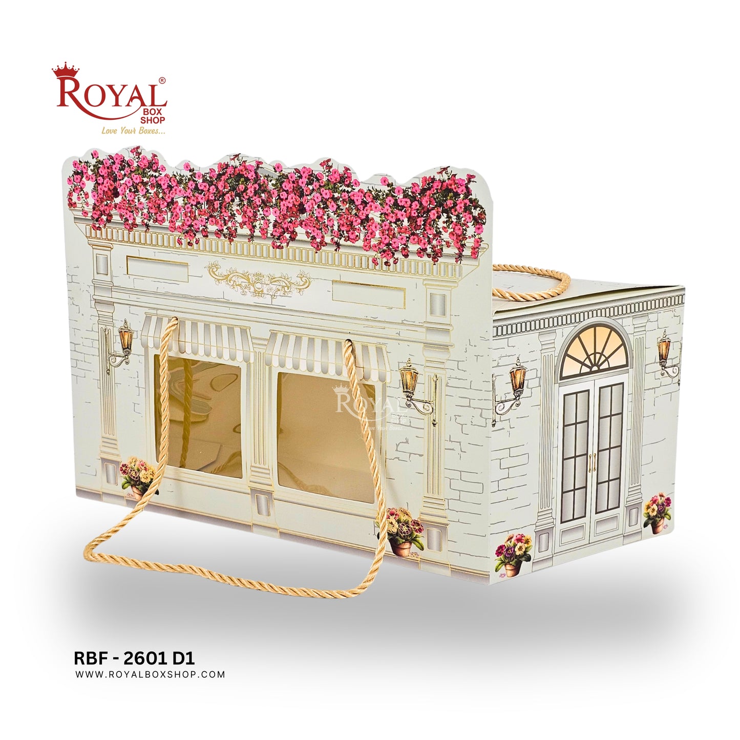 Luxury Boutique Window Gift Hamper Box with Rope Handle I RBF 2601 D2