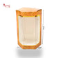 Cookies Box with Window I RCF-08 D1 Hexa I Size 5x3x3 inches I Orange Mandala