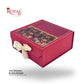 Royal Box Shop® Premium Rigid Gift Box I 8x8x3.5 Inch I Maroon I for festive, corporate gifting