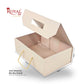 Royal Box Shop® Premium Rigid Gift Box I 12x8x4 Inch I Cream I for festive, corporate gifting