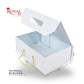 Royal Box Shop® Premium Rigid Gift Box I 12x8x4 Inch I Grey I for festive, corporate gifting