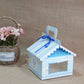 6cc Hut Shape Cupcake Boxes - 10"x6.75"x4" inch  - Theme Elephant Blue