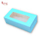 2pc Brownie Window Box I Blue Color I 6"x3"x1.75" inches Royal Box Shop